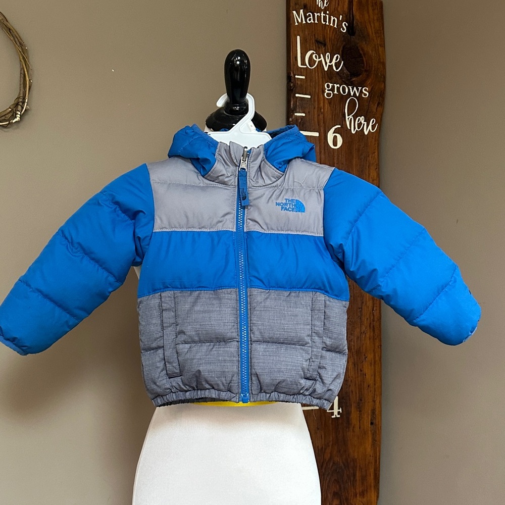 The North Face Kids' Reversible, Blue and Gray Jacket
